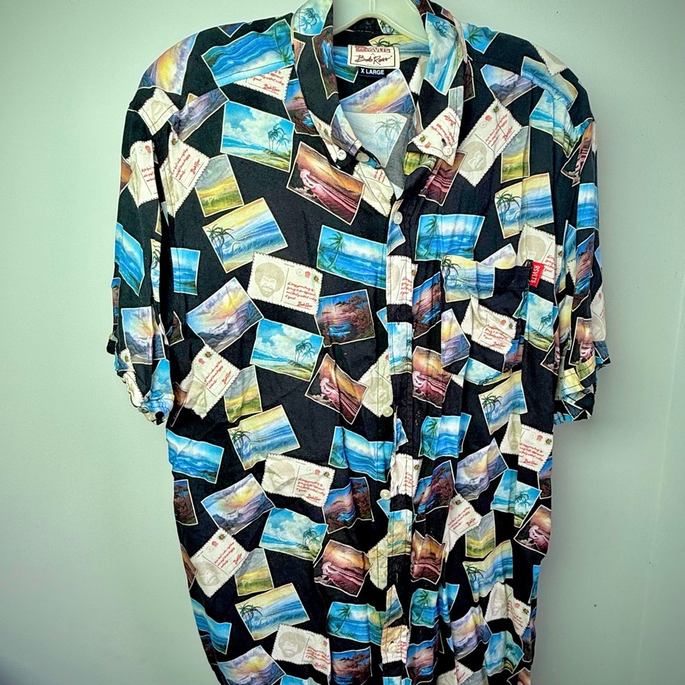 RSVLTS Multicolor Bob Ross Men's Shirt